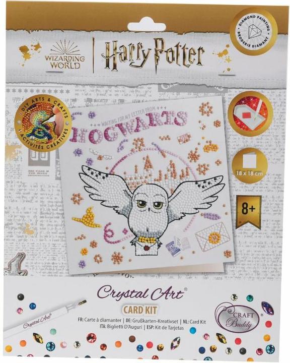 Immagine prodotto Craft Buddy Hogwarts & Edvige, biglietto d'arte in cristallo 18x18 cm