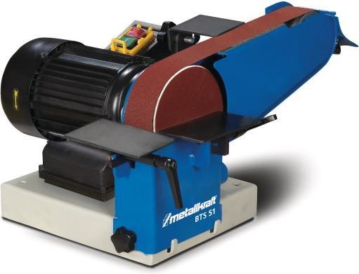 Produktbild Metallkraft Band- und Tellerschleifer BTS 51 50 x 1000 mm Schleifteller-Ø 150 mm 22 m/s 750 W 230 V50 Hz (Bandschleifer, 750 W)