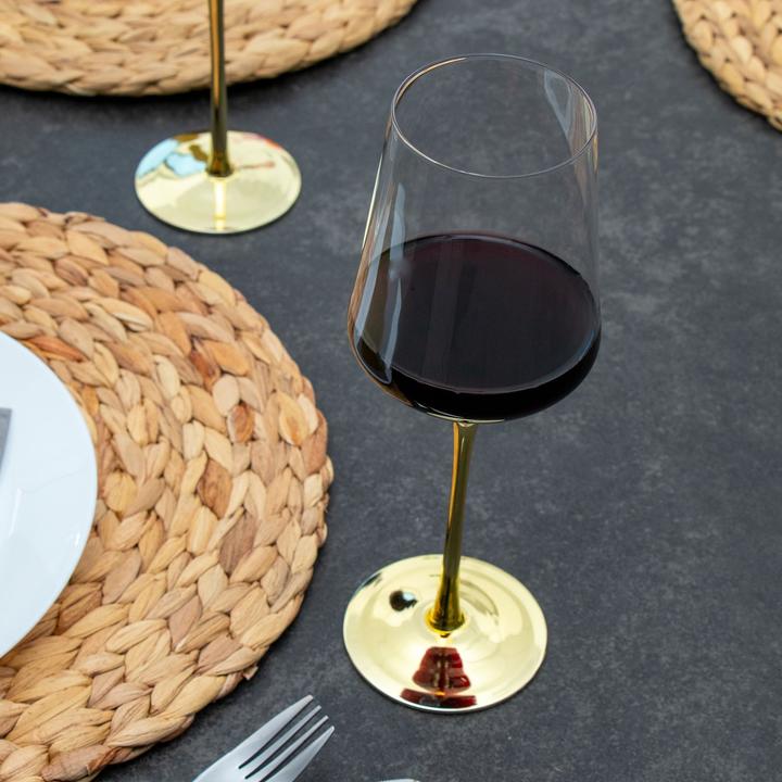Produktbild Intirilife Wein Glas Set für Rotwein Weisswein (38 cl, 2 Gläser, Weingläser Set)