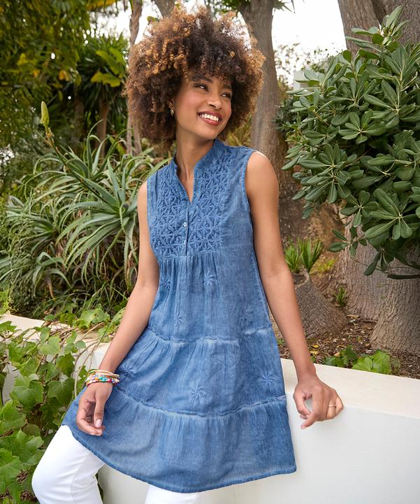 Immagine prodotto Joe Browns Floral Embroidered Sleeveless Tunic (44)