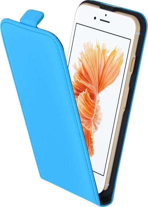 Productafbeelding Mobiparts Premium Flip Case Apple iPhone 7/8/SE (2020/2022) Light Blue (Apple iPhone SE (3e generatie), Apple iPhone SE (2e generatie), Apple iPhone 8, Apple iPhone 7)
