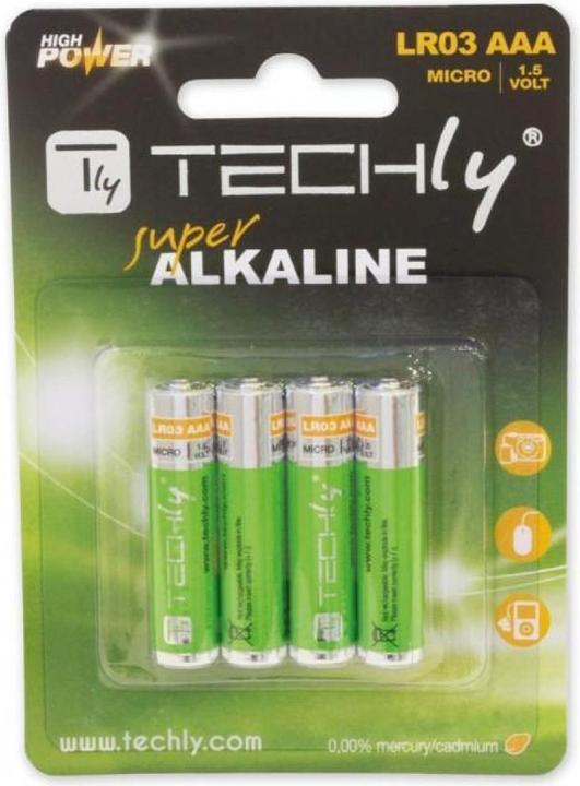 Image du produit Techly 307001 Piles alcalines (4 pcs, AAA)