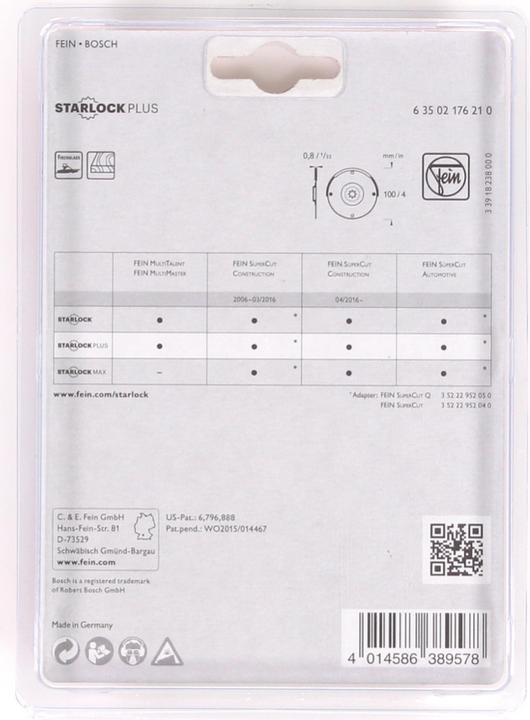 Produktbild Fein HSS Kreissägeblatt 100 mm 6350