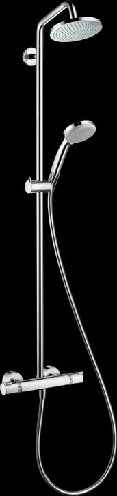 hansgrohe Croma Duschsystem 160 1 Strahlart mit Thermostat