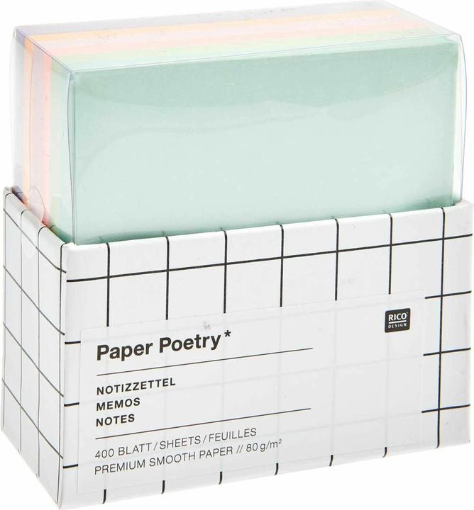Rico Design Multicolour notepad box, FSC.300869 (9 x 9 cm)