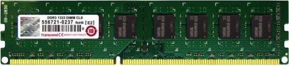 Transcend Mémoire 4 GB (1 x 4GB, 1333 MHz, RAM DDR3, DIMM)