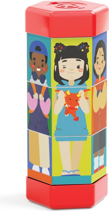 Image du produit Quercetti Puzzle tournant Enfants et métiers Tubo Mix and Match, 2583 (2 pièces)