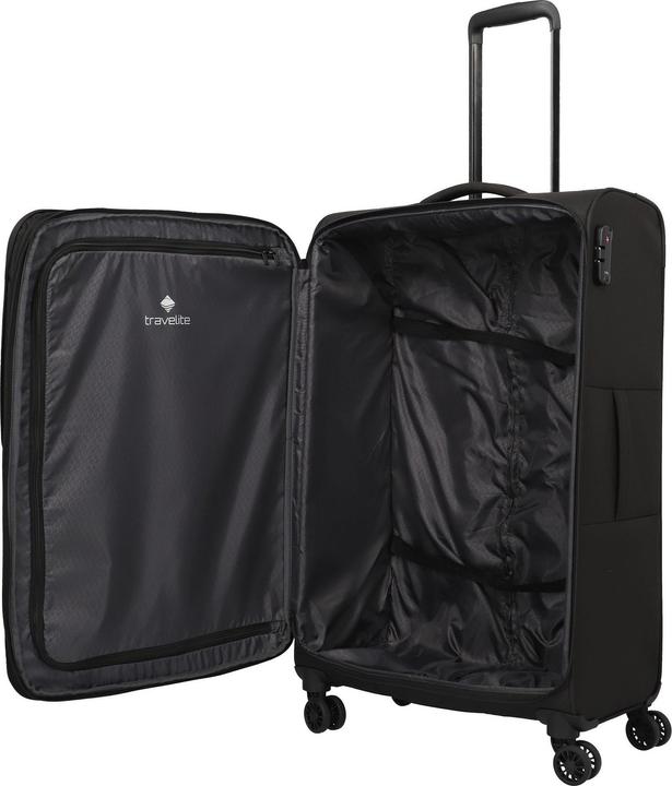 Immagine prodotto Travelite Trolley Rügen a 4 ruote L 78 cm con ripiegamento elastico (90 l, XL (da 115l))