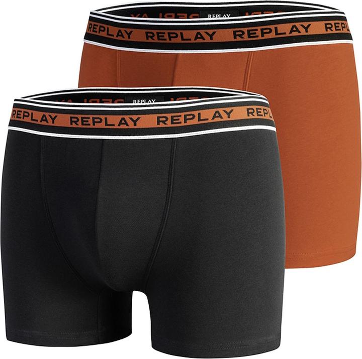 Replay Unterhose Trunks 2er Pack (M, 2er Pack)