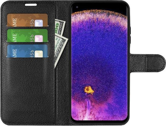 Actual product image MU Classic Litchi Leather Bookcover Series (Oppo Find X5 Pro)