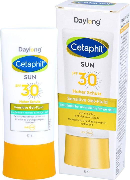 Image du produit Daylong Cetaphil sun 30 sensitive gel-fluide visage, 30 ml de gel (Gel solaire, SPF 30, 30 ml)