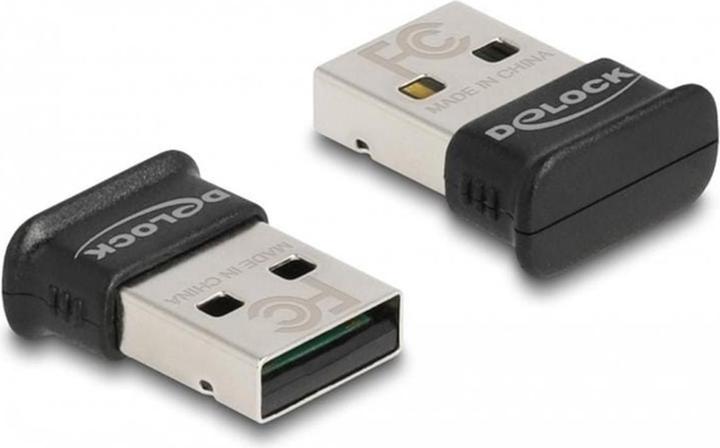 Actual product image Delock USB Bluetooth 5.0 Adapter Class 1 in Micro Design (Transmitter & Receiver)