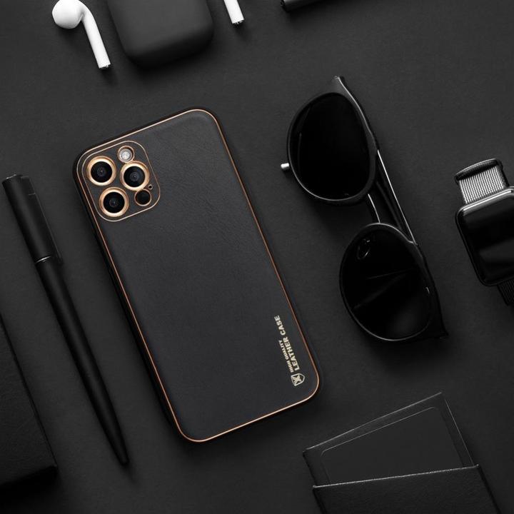 Actual product image OEM Back panel cover LEATHER case for SAMSUNG S24 Plus black (Samsung Galaxy S24+)