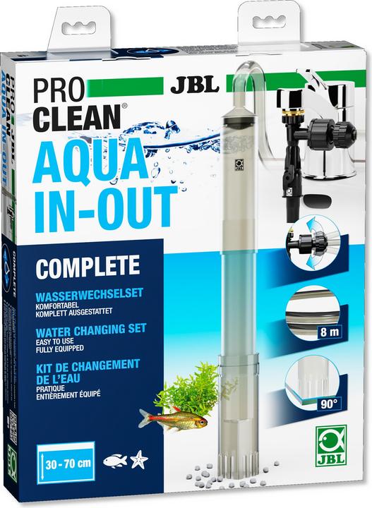 Immagine prodotto JBL Aquaristik und Terraristik Set completo per il cambio parziale dell'acqua JBL Proclean Aqua In-Out Complete (Pulizia dell'acquario, Aspirapolvere da pavimento)