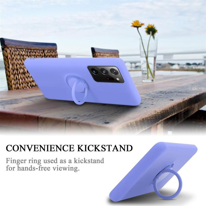 Actual product image Cadorabo TPU Liquid Ring Silicone Case Cover (Samsung Galaxy Note 20 Ultra)