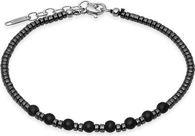 Actual product image Trolli Troli - Modern beaded bracelet with onyx VBD395B (M)