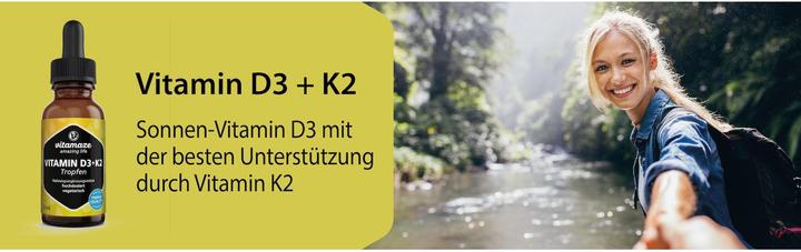 Immagine prodotto Vitamaze Vitamin D3 + K2 (1 Pezzo/i, Goccia)