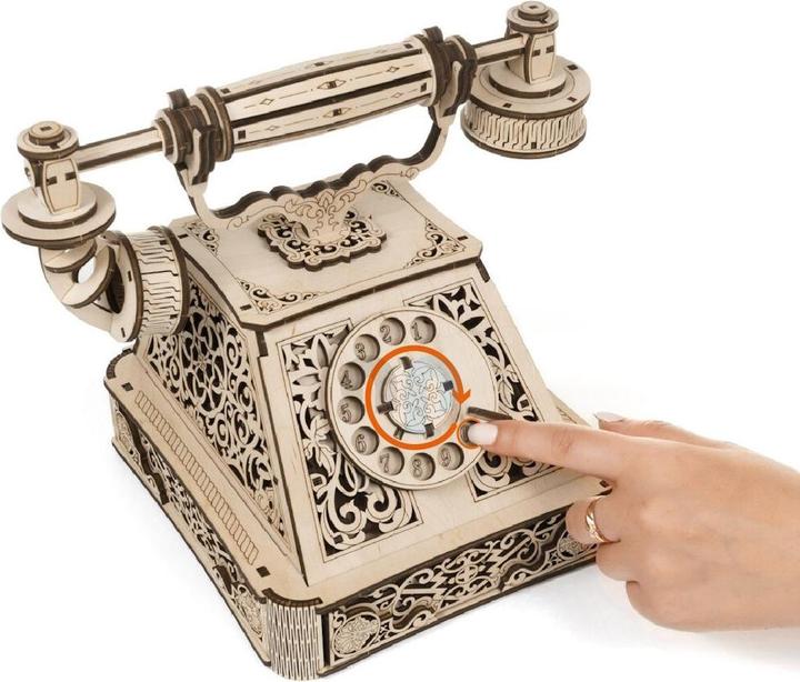 Produktbild Eco Wood Art 3D Holz Modellbausatz - Retro Telefon