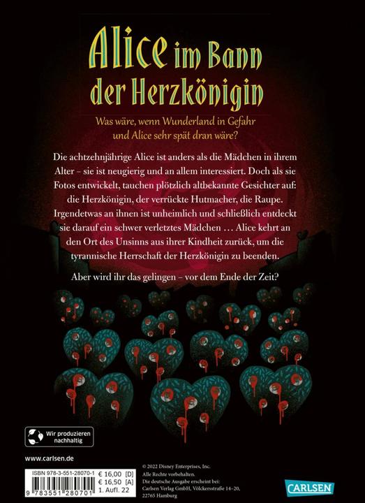 Produktbild Disney – Twisted Tales: Alice im Bann der Herzkönigin (Walt Disney, Liz Braswell, Deutsch)