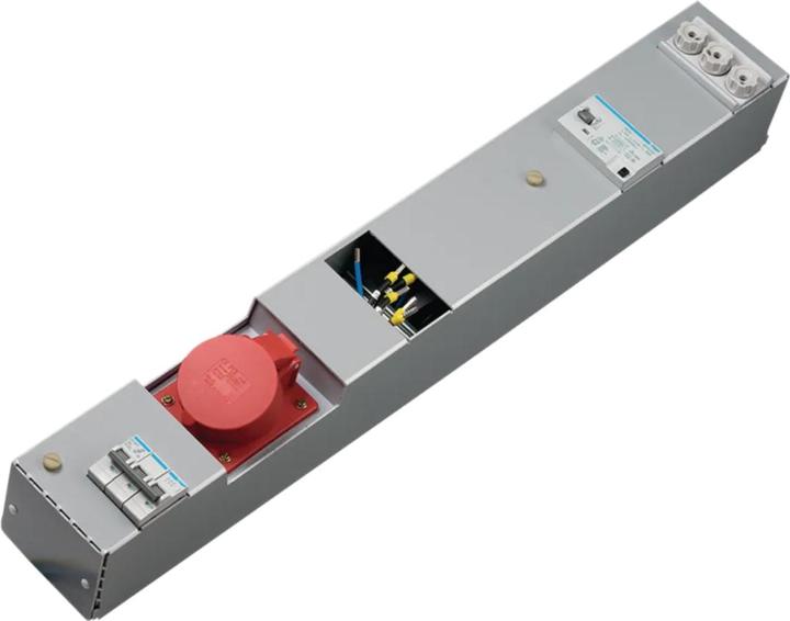 Actual product image Hager Socket strip ZAH017L 1xCEE 32A top-hat rail 160x100x710