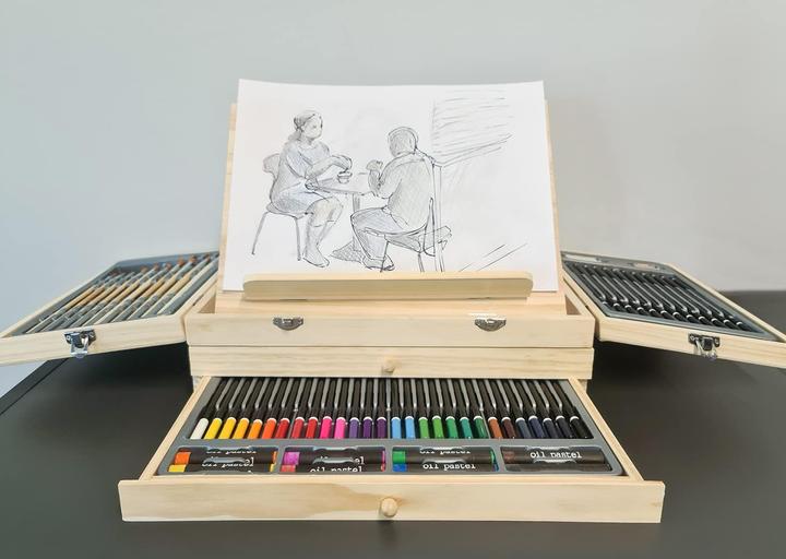 Actual product image Kruzzel Painting set suitcase 83 pieces