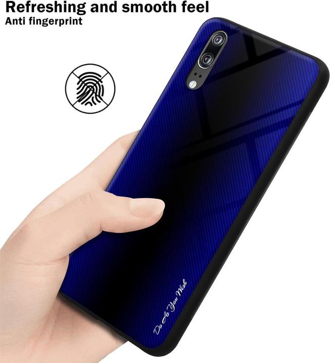 Produktbild Cadorabo TPU Gestreiftes Glas Cover (Cubot P20)