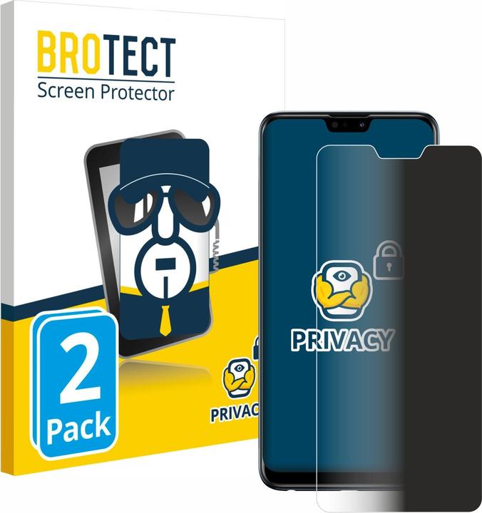 Actual product image BROTECT Privacy Protector (2 Piece, Asus Zenfone Max Pro (M2))