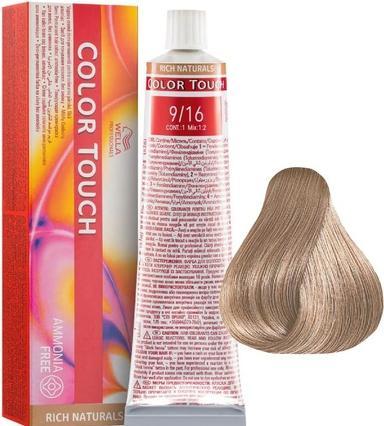 Actual product image Wella Professionals Color Touch Semipermanent Haircolor 9/16 Light Blonde Ash Purple 60ml (9, 16 Light Blonde Ash Purple)