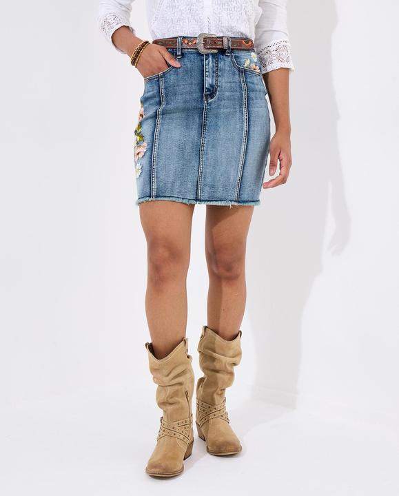Image du produit Joe Browns Floral Embroidered Denim Skirt (36)