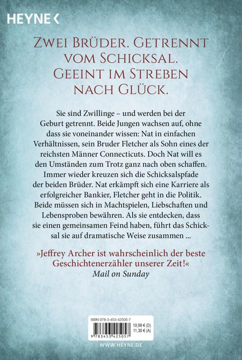 Produktbild Söhne des Glücks (Deutsch, Jeffrey Archer, Tatjana Kruse, 2021)