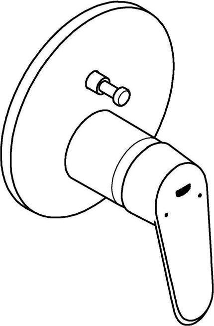 Actual product image Grohe Eurodisc Cosmopolitan single-lever bath mixer
