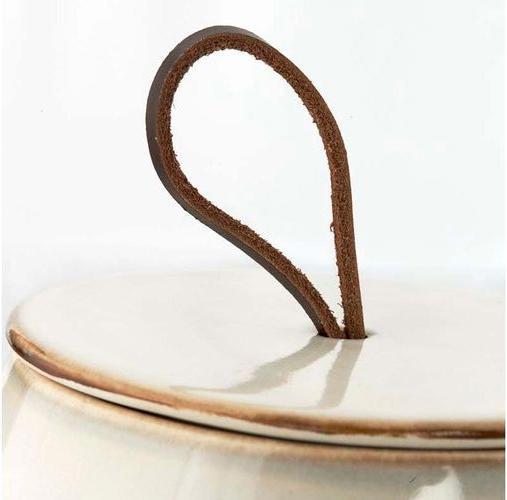 Produktbild Lene Bjerre Aufbewahrung Amera Ø 13.5 cm, Sandweiss (10.5 x 13.5 cm)