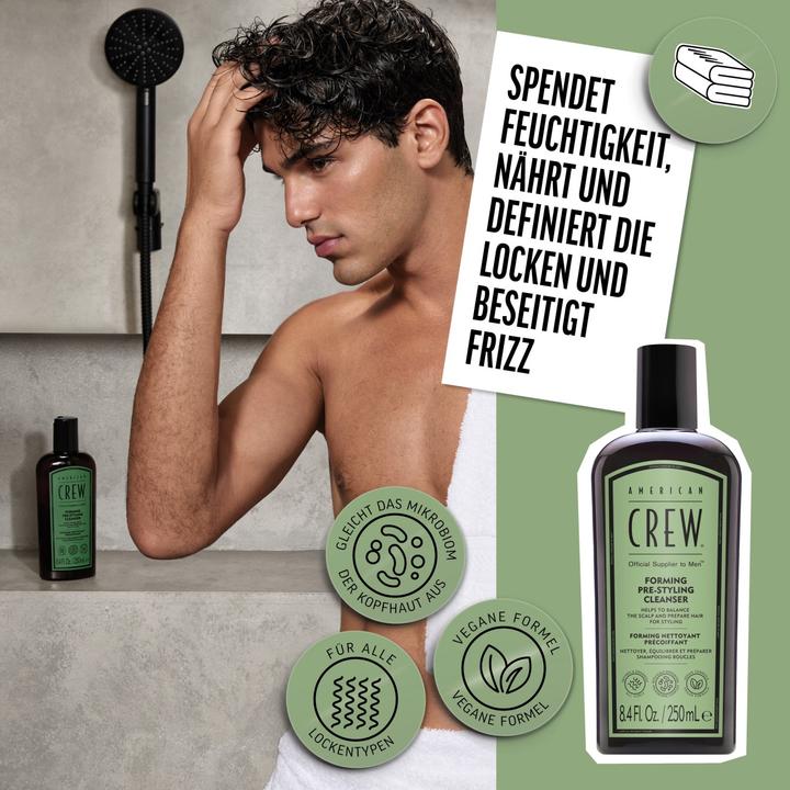 Immagine prodotto American Crew Forming Pre-Styling Cleanser, 250ml (250 ml, Shampoo liquido)