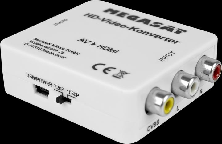 Immagine prodotto Megasat Convertitore video HD da AV a HDMI (Convertitore videocamera)