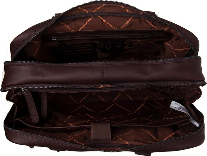 Immagine prodotto The Vegan Cow Chesterfield Marca Leren Laptoptas Bruin Boston