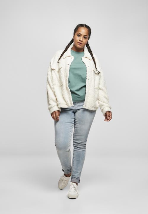 Actual product image Urban Classics Ladies Sherpa Trucker Jacket - 13447 (5XL)