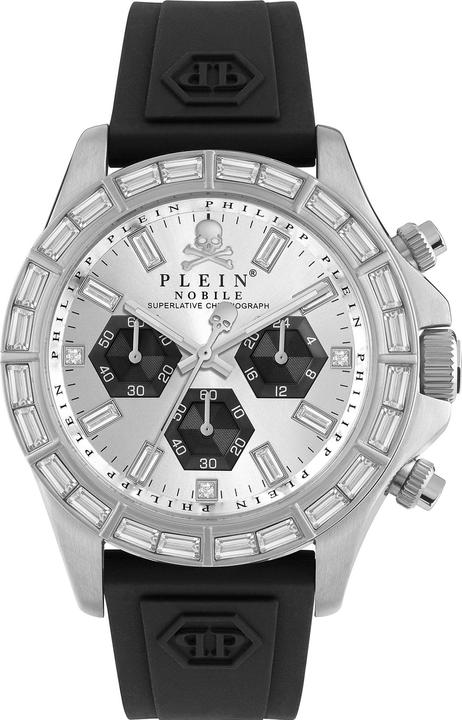 Philipp Plein PWVAA0123 Street Couture Chronograph Herrenuhr 43mm 5ATM (Chronograph, 43 mm)