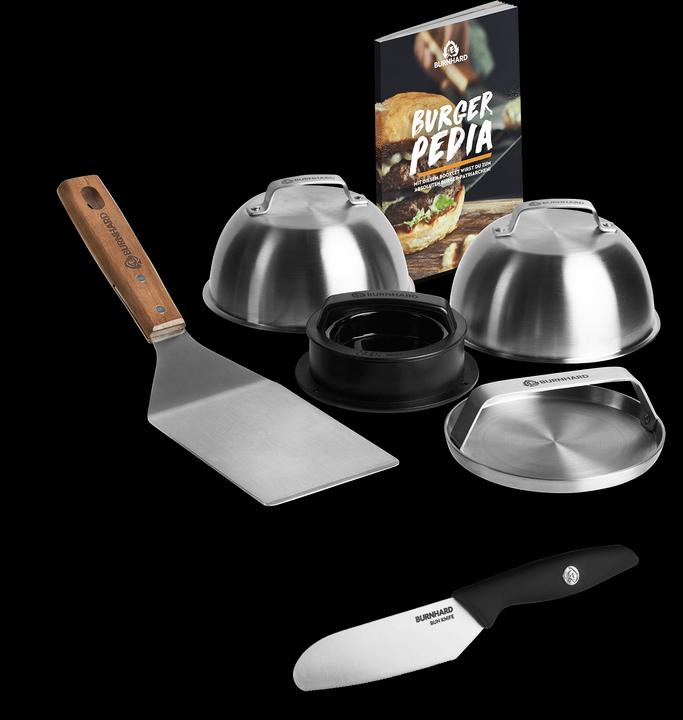 6-piece burger set incl. burger bun knife