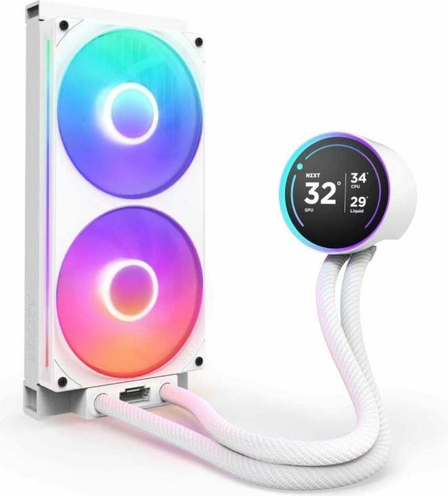 Produktbild NZXT KRAKEN Elite V2 280 RGB Wak Display White RL-KR28E-W2