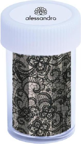 Produktbild Alessandro Transferfolie schwarze Spitze (Kunstnägel, Schwarz)