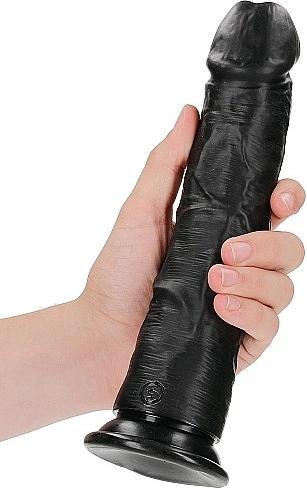 Actual product image RealRock Curved Realistic Dildo with Suction Cup - 9"/ 23 cm