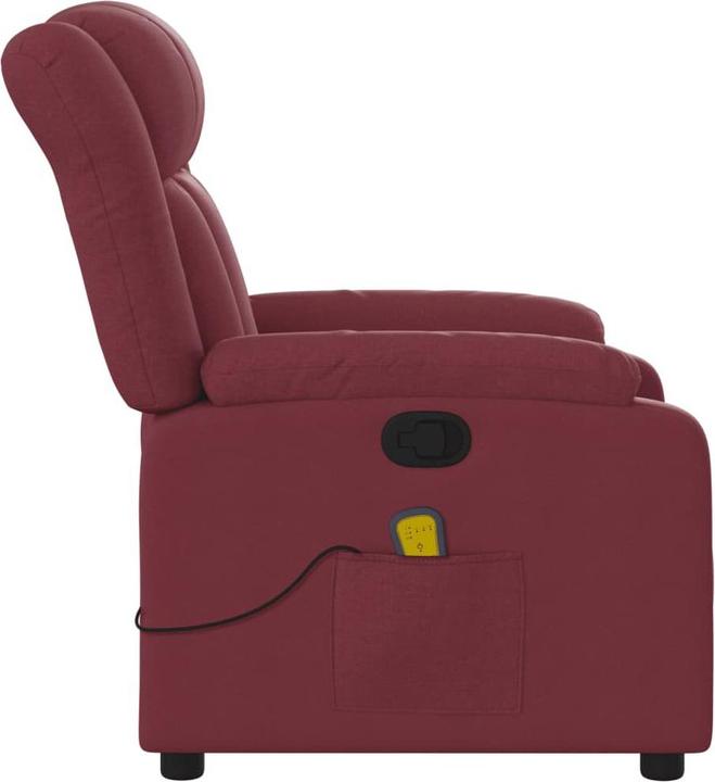 Produktbild VidaXL Massagesessel Fernsehsessel Relaxsessel Sessel Liegesessel Weinrot Stoff