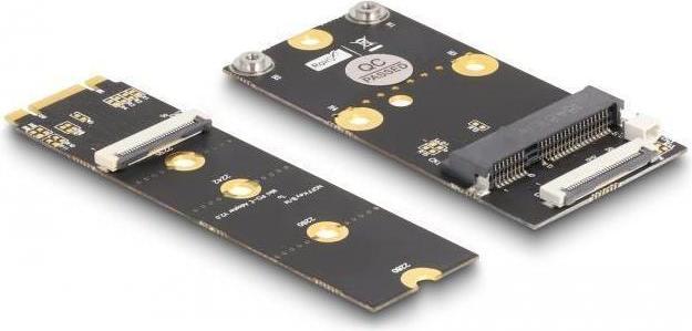 Actual product image Delock Converter M.2 Key B+M connector to 1 x Mini PCIe Slot half size / full size with flexible cable