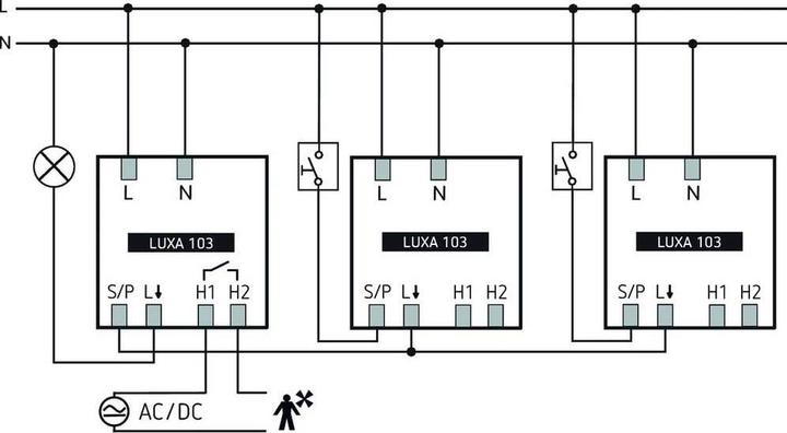Produktbild Theben LUXA 103 S360-101-12 AP WH (6 m)