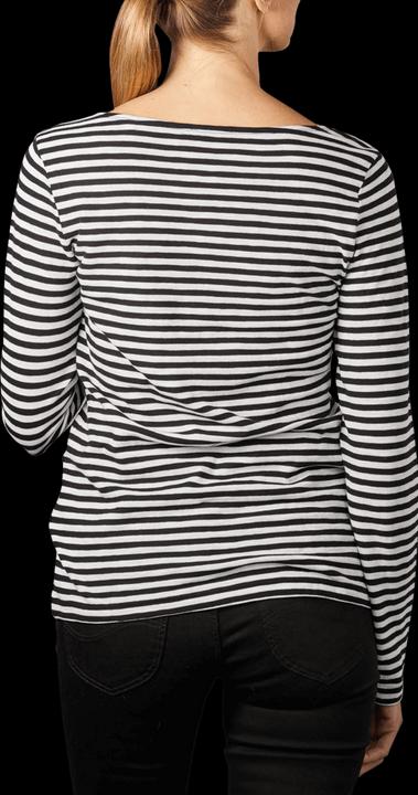 Actual product image Marc O'Polo long Sleeve T-Shirt Boat neck multi/black (L)