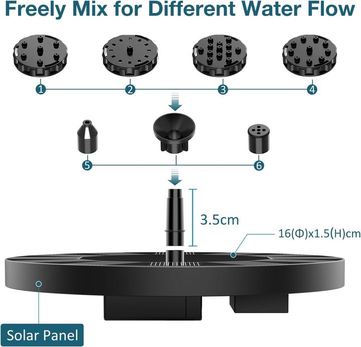 Actual product image LS Solar Springbrunnen Deluxe