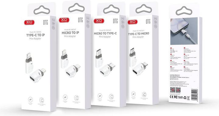 Actual product image xO adapter NB256E USB-C - Lightning white (USB Type C, Lightning)