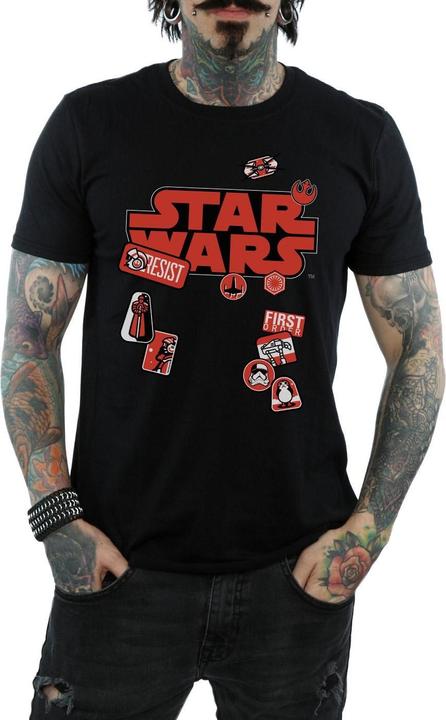 Immagine prodotto Star Wars The Last Jedi Badges Maglietta Uomo (M)