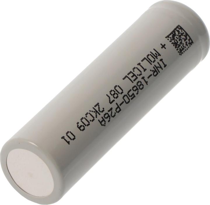 Actual product image Molicel Battery INR18650-P26A 35A unprotected flat top (18650, 2600 mAh)