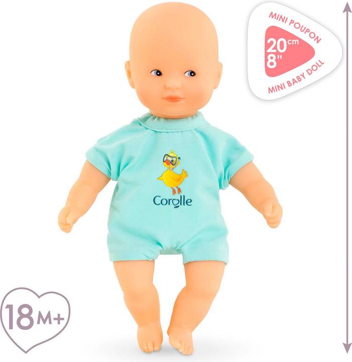 Productafbeelding Corolle Mini-Badebabypuppe, Blau, 20 cm